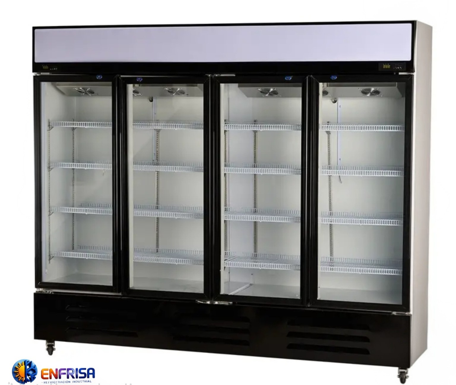 Mesa refrigerada de puertas de cristal